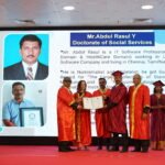 Mr.Abdul Rasul Y – Doctorate of Social Services
