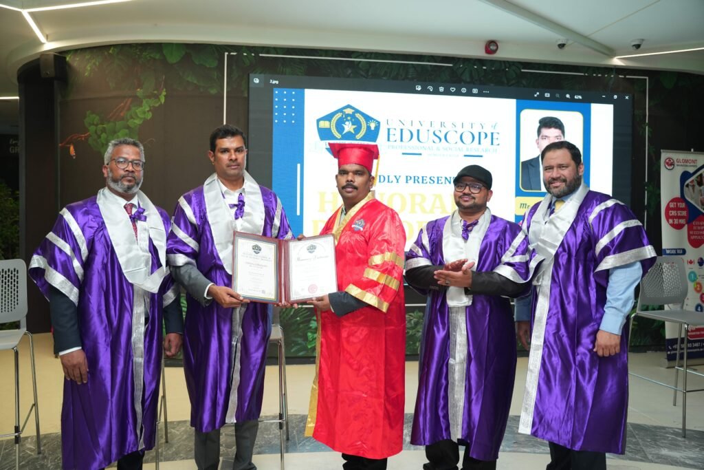 Dr. Dinesh Ramesh - Doctorate of Social Work